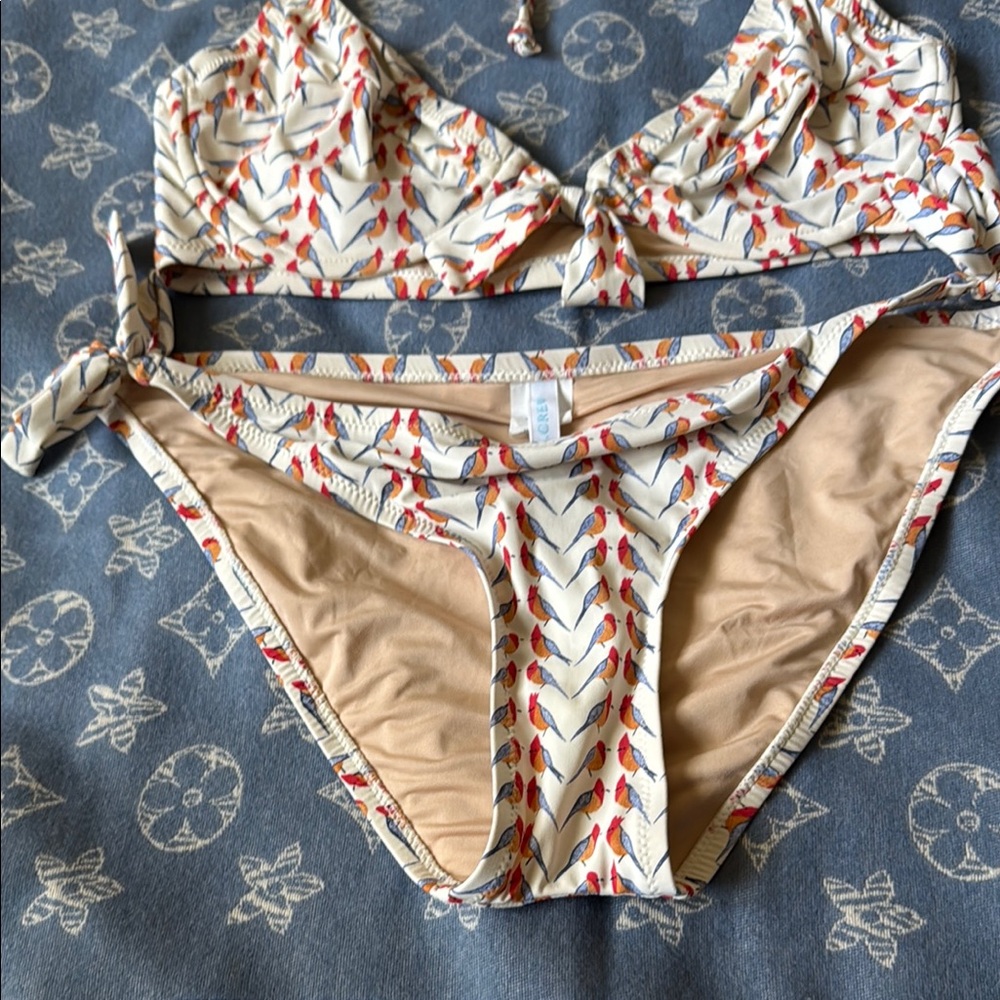 J. Crew Multicolor Patterned Bikini Euc - image 5